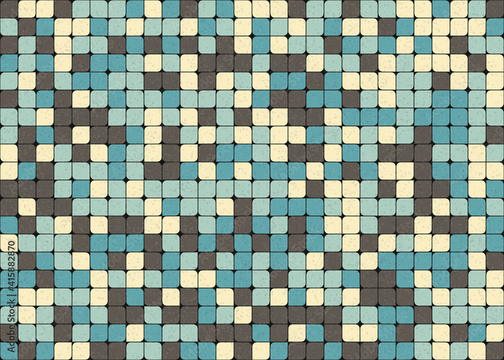 Fototapeta premium Abstract Geometric Pattern generative computational art illustration