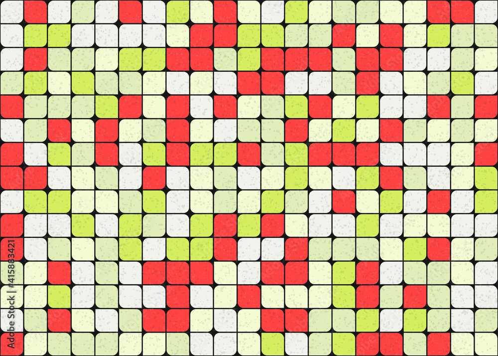 Fototapeta premium Abstract Geometric Pattern generative computational art illustration