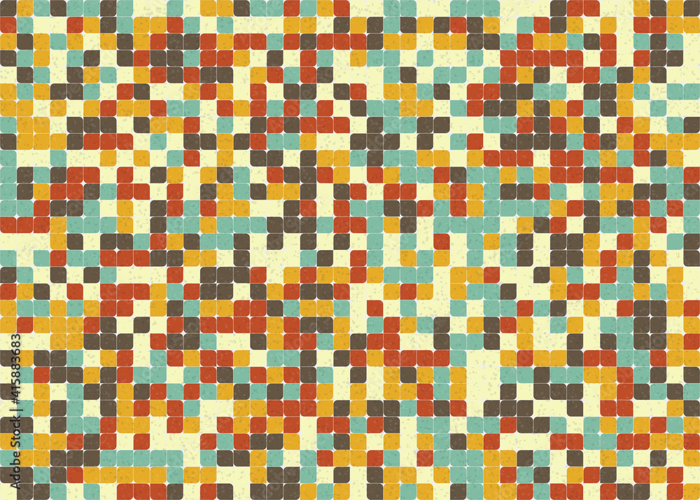 Fototapeta premium Abstract Geometric Pattern generative computational art illustration