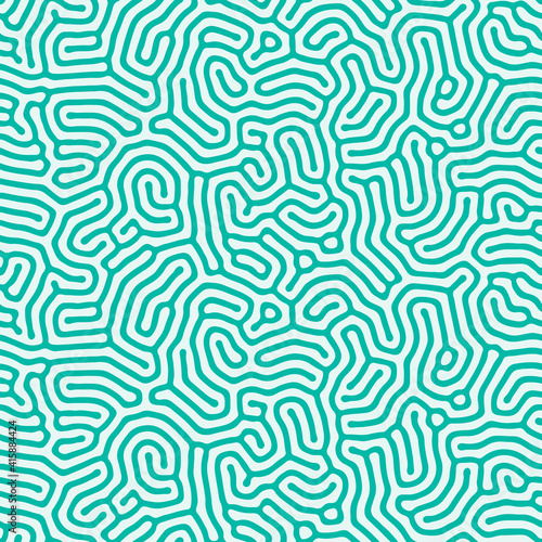 Chaotic seamless pattern. Maze abstract organic texture. Vector illustration.