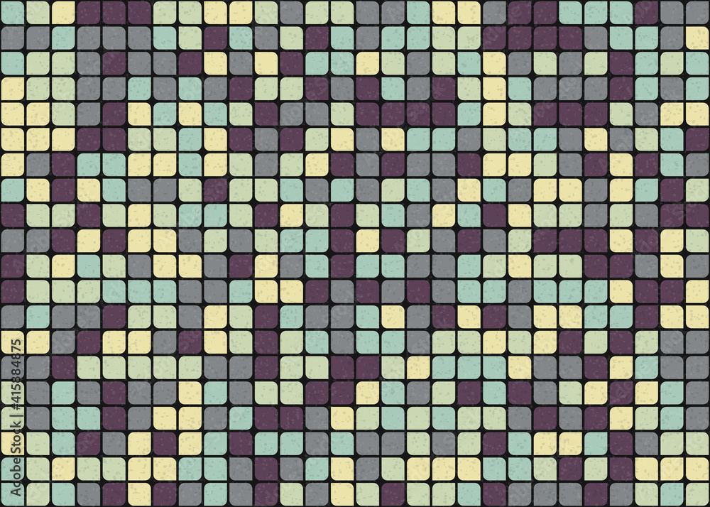 Fototapeta premium Abstract Geometric Pattern generative computational art illustration