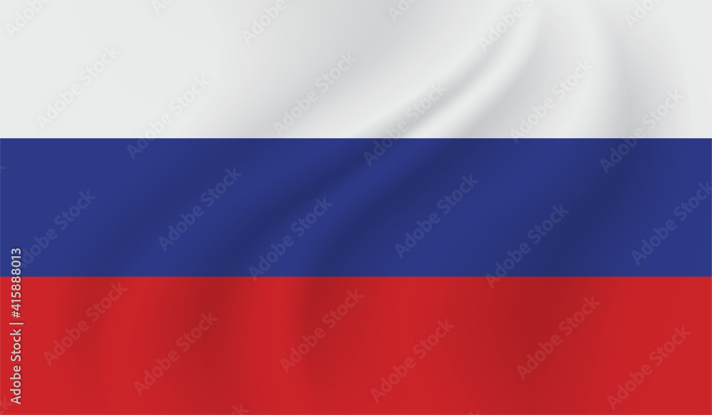 Naklejka premium Russia grunge flag. Vector grunge illustration