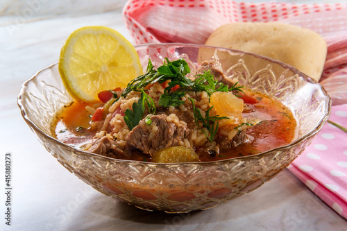 Georgian Kharcho Beef Soup