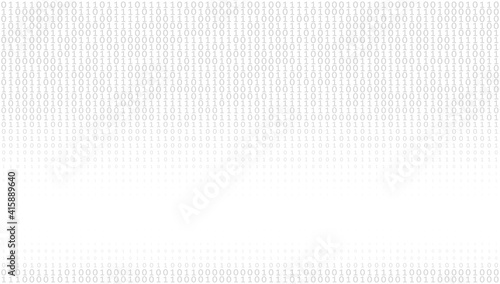 Minimal binary code background by 0 and 1. Digitally vector pattern © Sozh