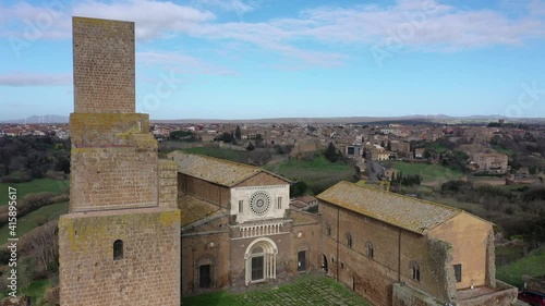 Tuscania, the Etruscan city in the province of Viterbo
Aerial view of the characteristic village