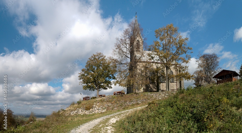 Church of Our Lady of Sorrows on Boží Hora near the town of Žulová in the Jeseník district