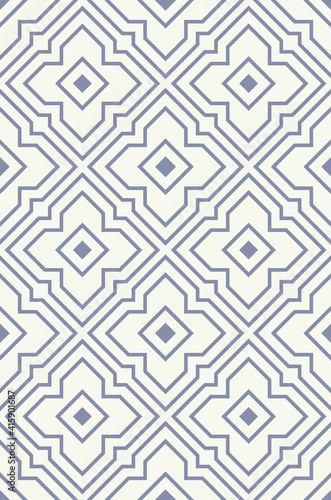 Carpet and bathmat Boho Style Tribal design pattern with distressed texture and effect 
