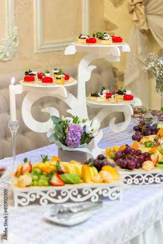 candy bar with spring flowers