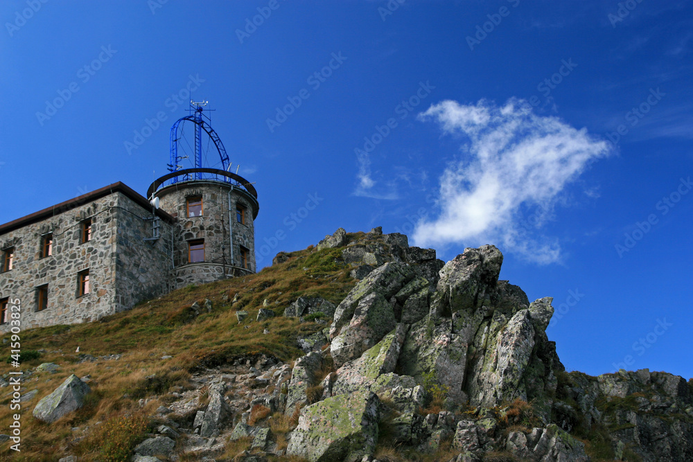Weather station on Kasprowy Wierch - Kasprowy Peak, Tatra Mountains, Poland Weather station on Kasprowy Wierch - Kasprowy Peak, Tatra Mountains, Poland