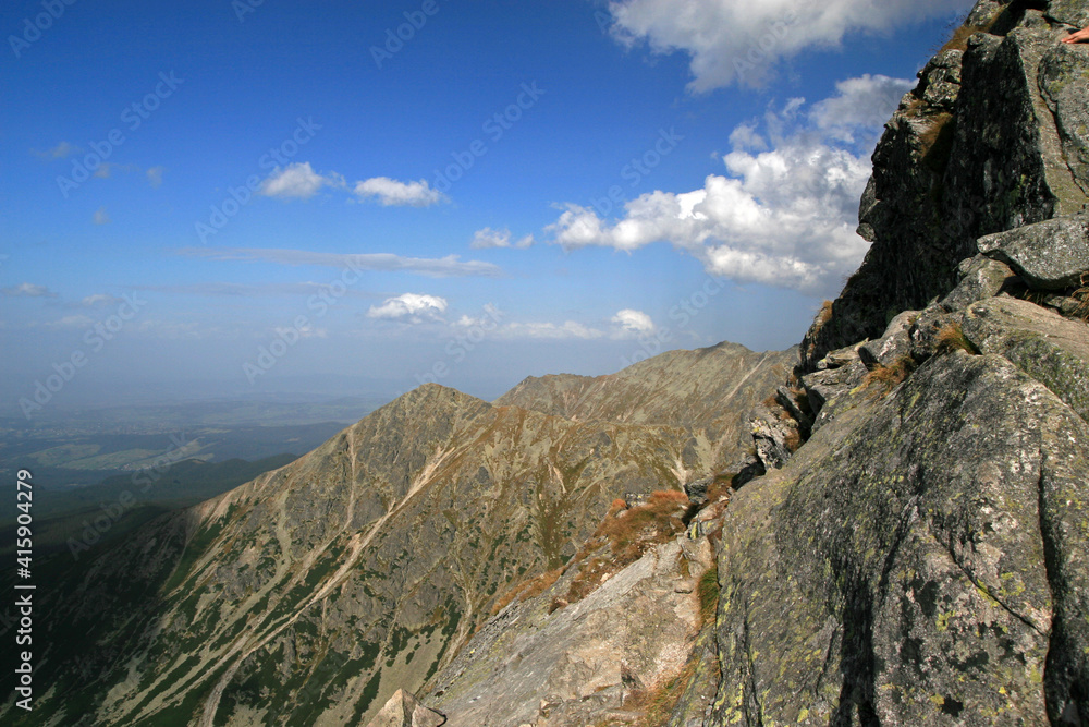 View from Koscielec peak, Tatra Mountains, Poland