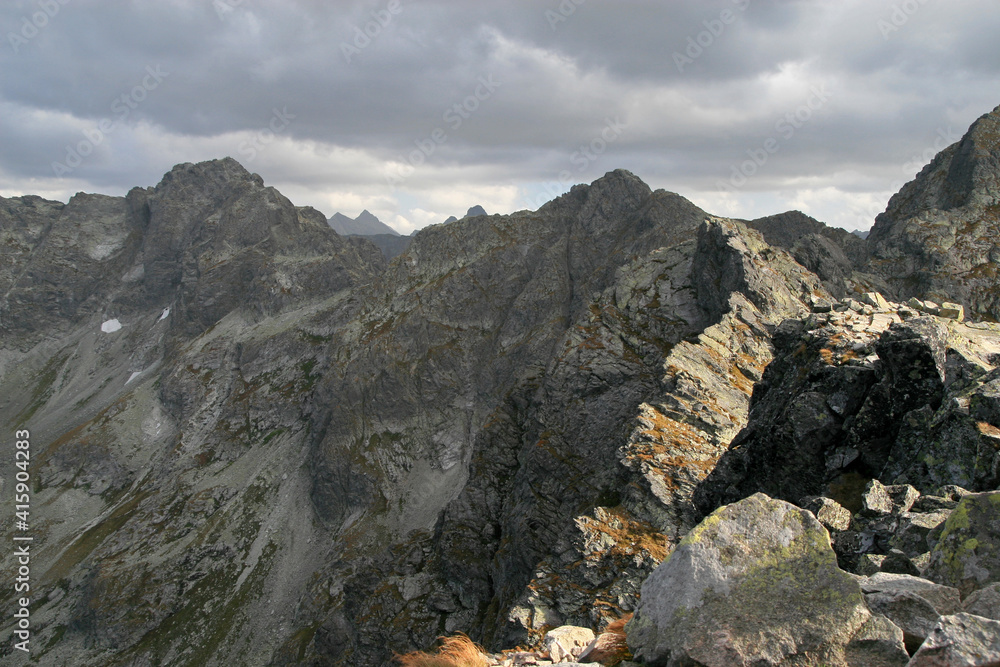 Obraz premium View from Koscielec peak, Tatra Mountains, Poland