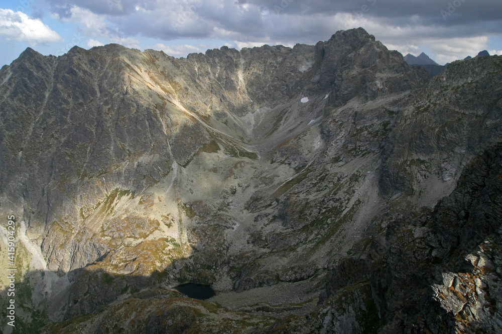 Fototapeta premium View from Koscielec peak, Tatra Mountains, Poland