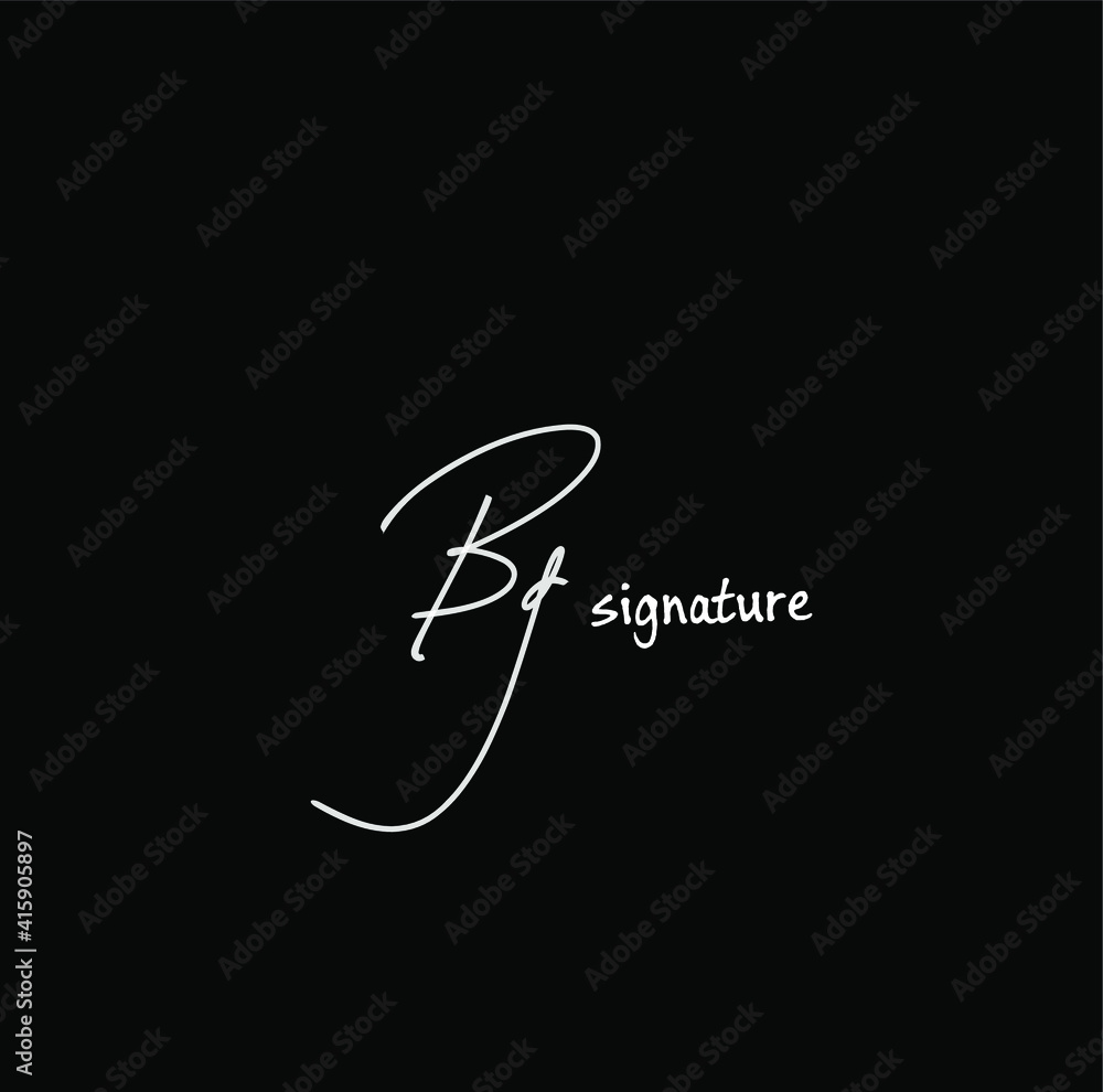 BG initial handwritten calligraphy, for monogram and logo BG initial handwritten calligraphy, for monogram and logo