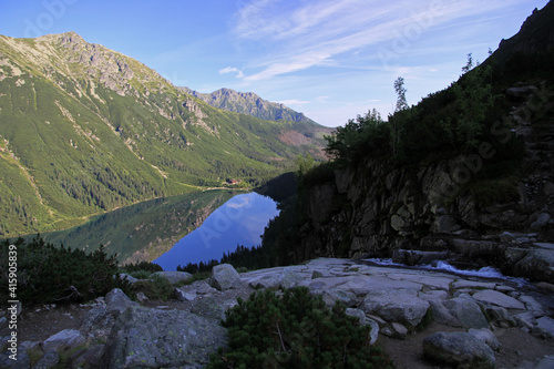 Morskie Oko - Eye of the Sea, mountain lake in Tatra Mountains, Poland