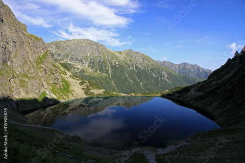 Czarny Staw - Black Lake  mountain lake in Tatra Mountains  Poland