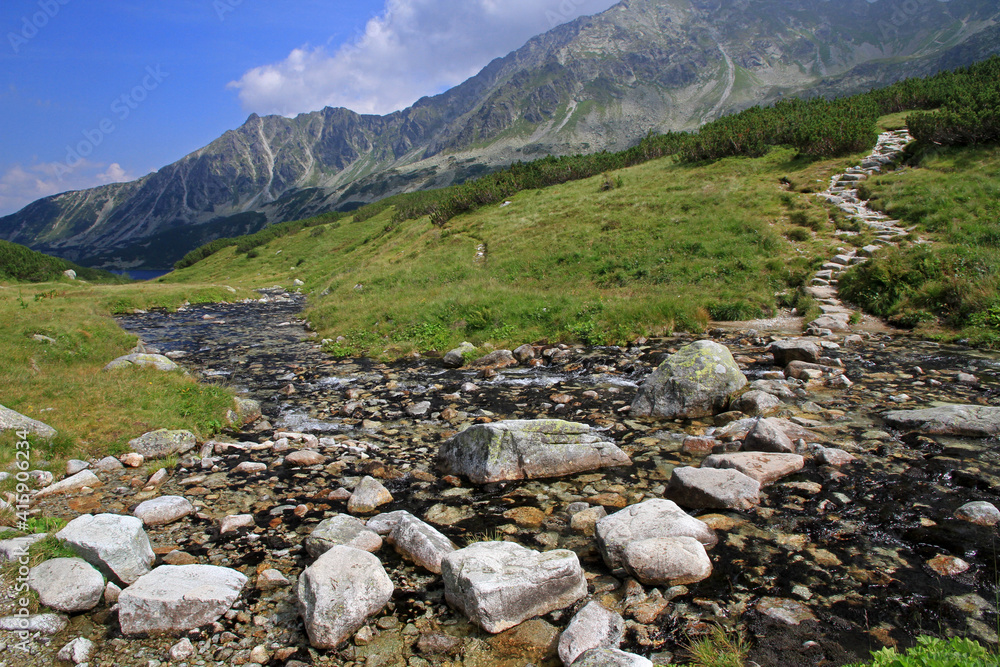 Dolina Pieciu Stawow - Valley of Five Lakes, Tatra Mountains, Poland Dolina Pieciu Stawow - Valley of Five Lakes, Tatra Mountains, Poland