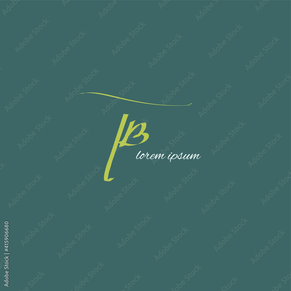 TB initial handwritten calligraphy, for monogram and logo TB initial handwritten calligraphy, for monogram and logo