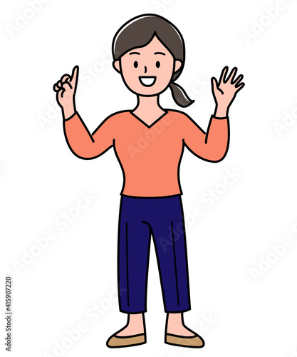 先生　小学校　教員　教える　イラスト素材