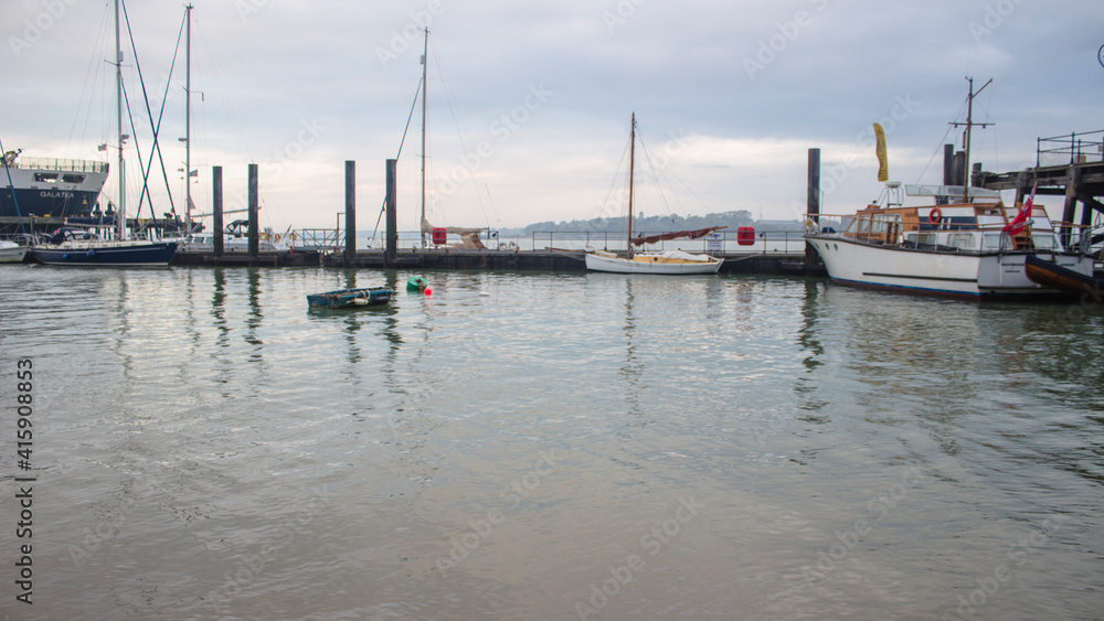 boats in the harbor