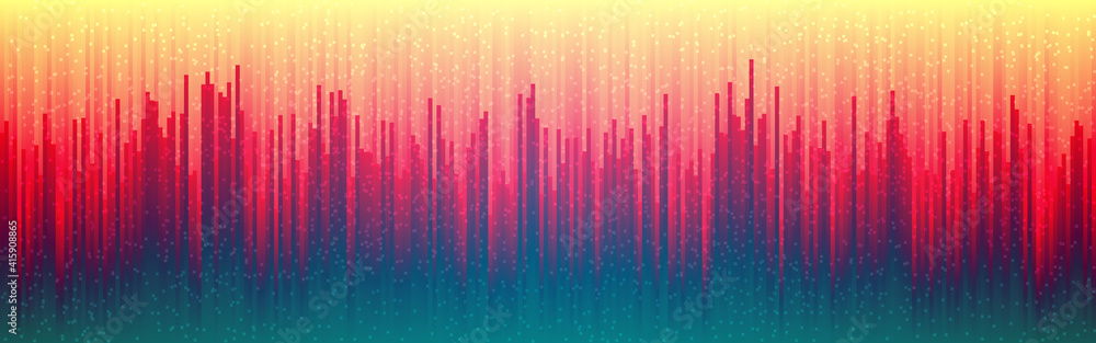 Glitch digital background. Retro future distortion. Abstract vertical lines. Cyber futuristic design. Color glitched lines. Vector illustration Glitch digital background. Retro future distortion. Abstract vertical lines. Cyber futuristic design. Color glitched lines. Vector illustration