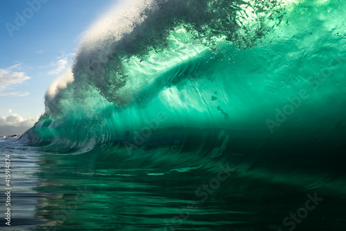 Fototapeta Naklejka Na Ścianę i Meble -  bright turquoise wave