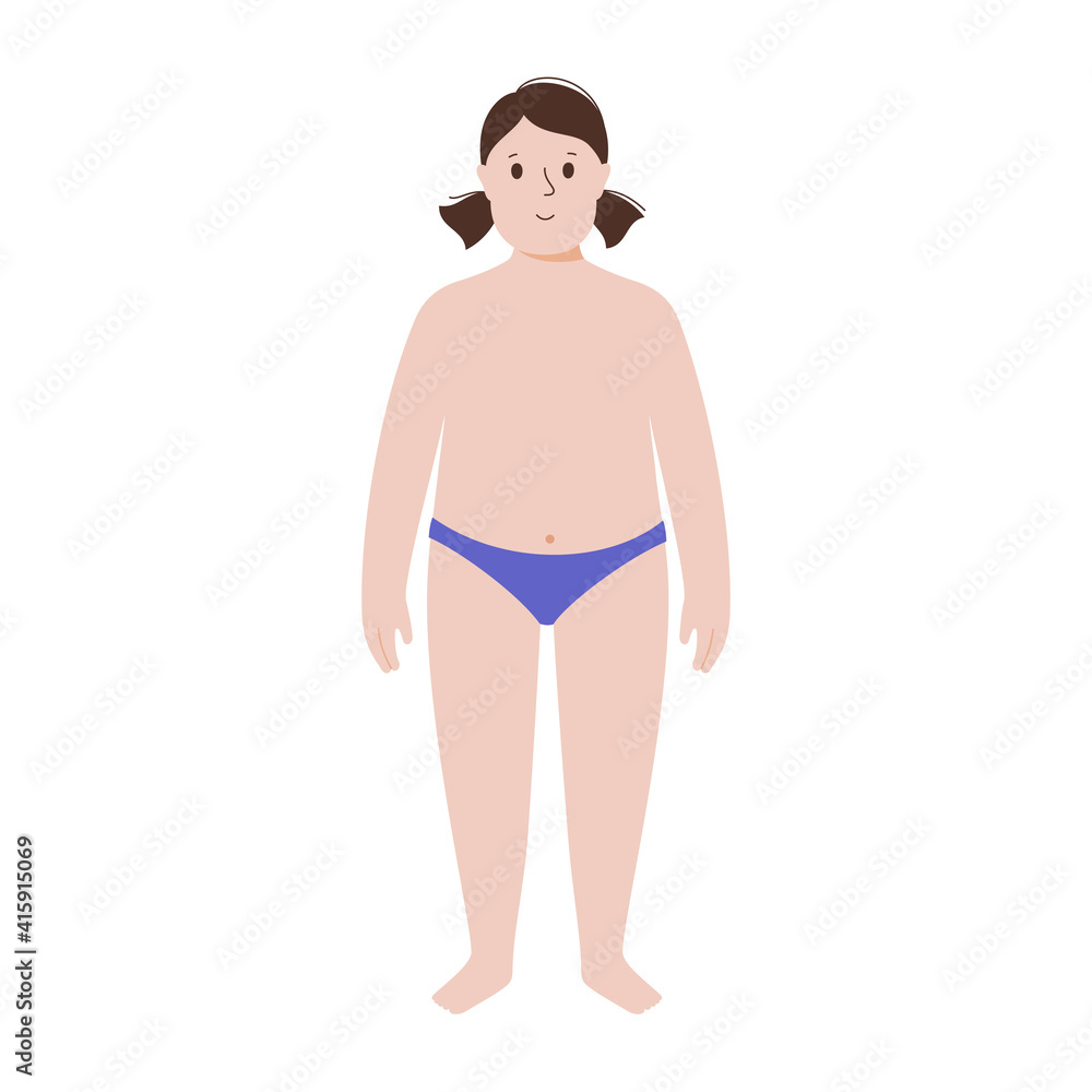 Fototapeta premium Obese girl concept