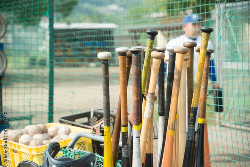 野球練習用のバット