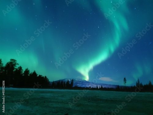 aurora over the sea