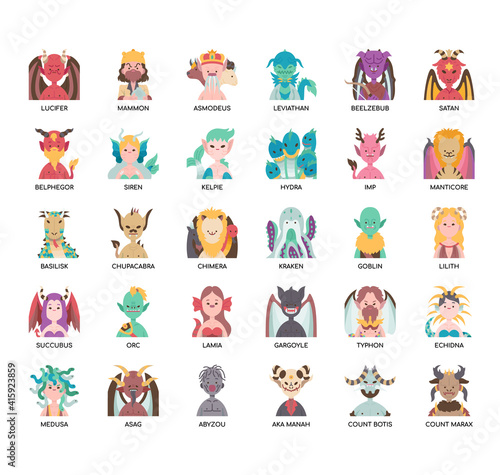 Demon  , Thin Line and Pixel Perfect Icons