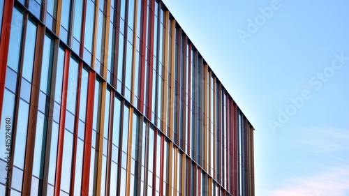 Wallpaper Mural The glass facade of a skyscraper. Modern office building and sky reflection. Torontodigital.ca
