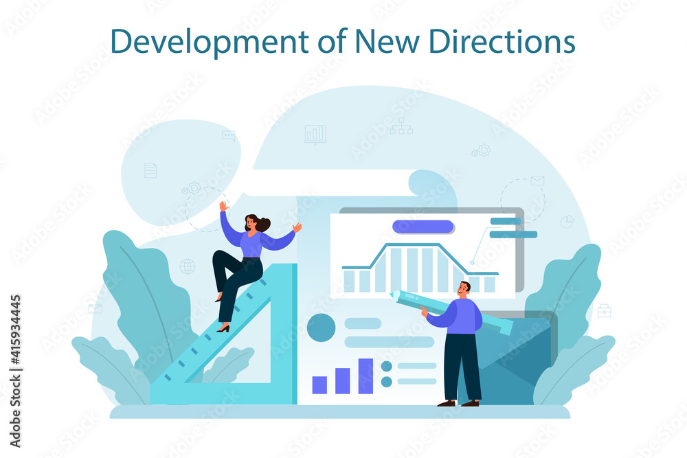 New business directions development concept. Business expansion