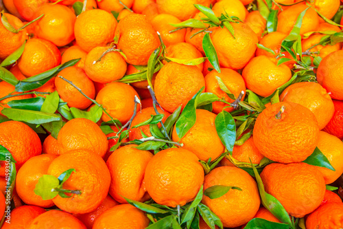 Fotografie, Obraz Oranges displayed in market in Shepherd's Bush, London, U.K.