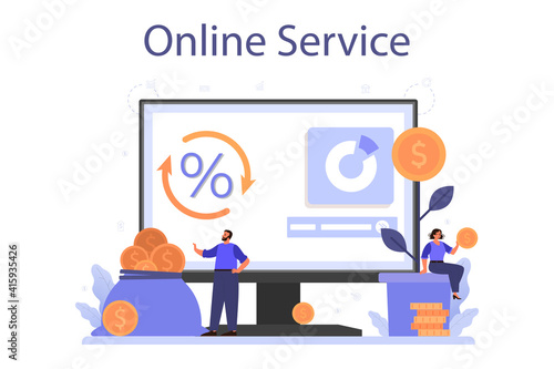 Profit reinvestment online service or platform. Investing business profit