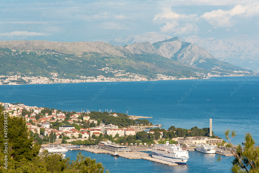 Croatia, Split. View from Marjan Hill.
