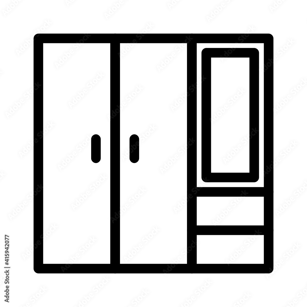 cabinet icon high quality black style pixel perfect
