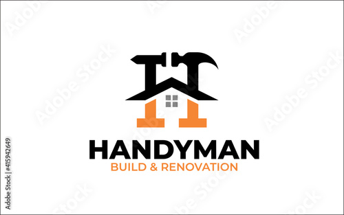 Illustration vector graphic of Construction, home repair, and Building Concept Logo Design template