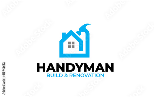 Illustration vector graphic of Construction, home repair, and Building Concept Logo Design template