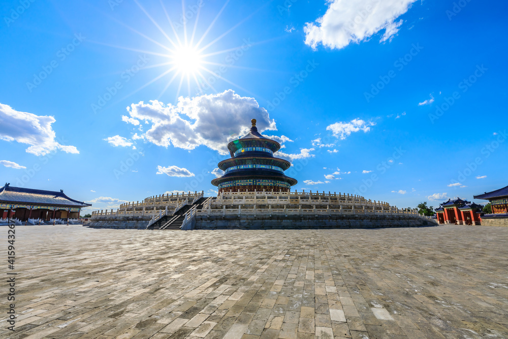 Temple of Heaven in Beijing,China.Chinese cultural symbol.