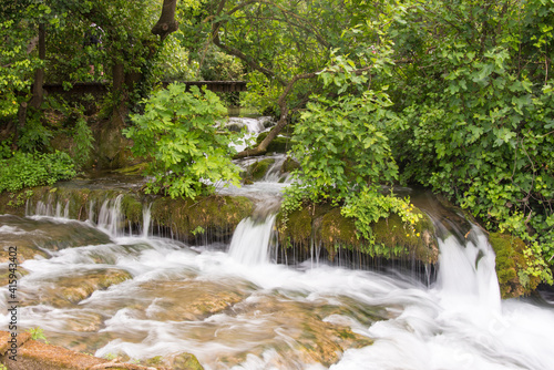 Croatia. Krka National Park cascades. UNESCO World Heritage Site.