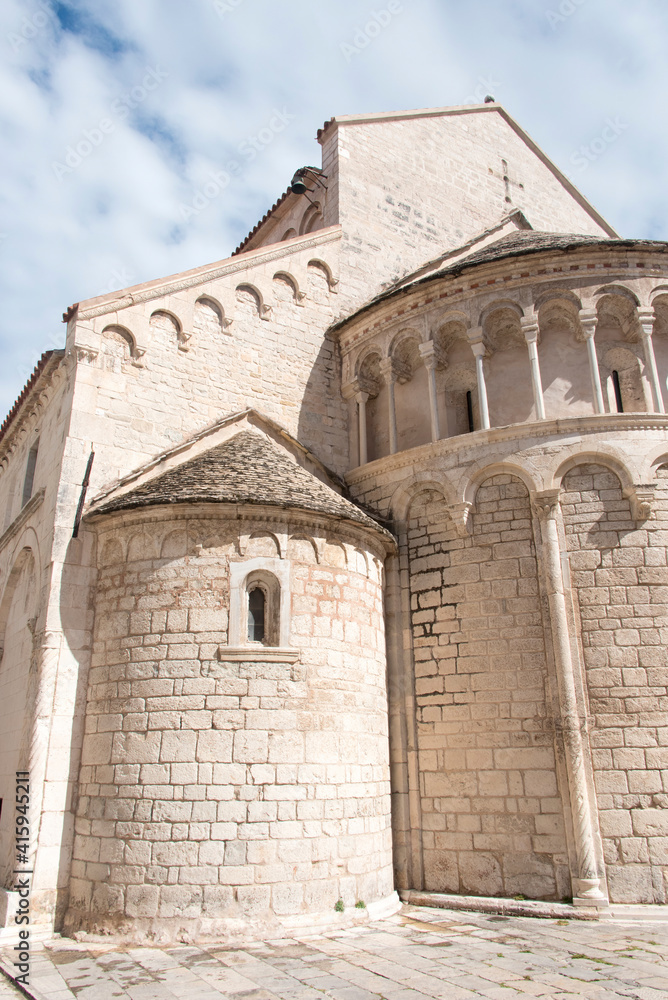 Croatia, Zadar. Old City church architecture. Church of St. Chrysogonous. UNESCO.