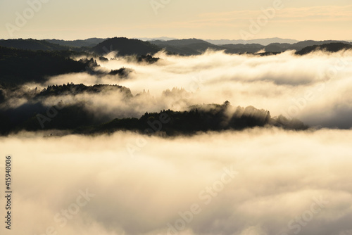 Sea of clouds in early morning