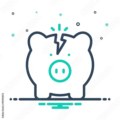 Mix icon for poverty