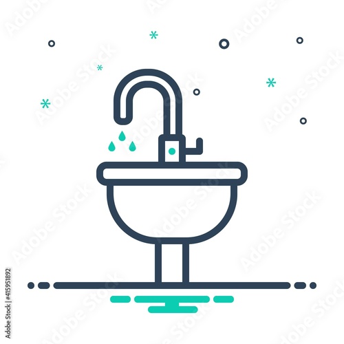 Mix icon for sink
