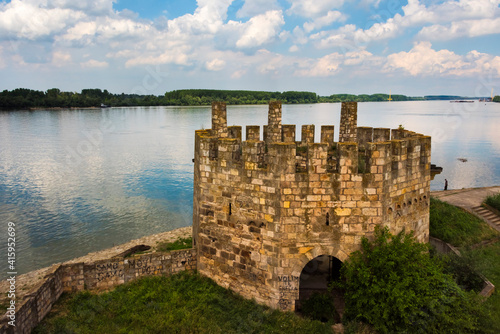 Smederevo Fortress by the Danube River  Serbia