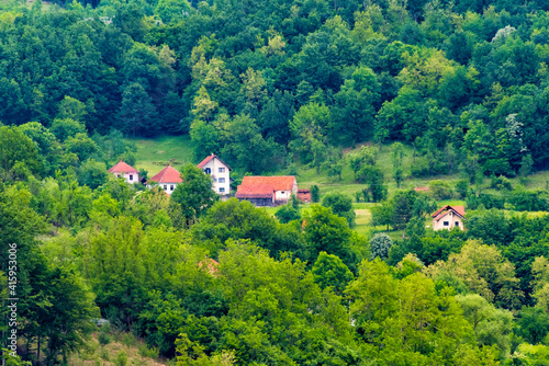 Village in the forest, Zlakusa, Serbia