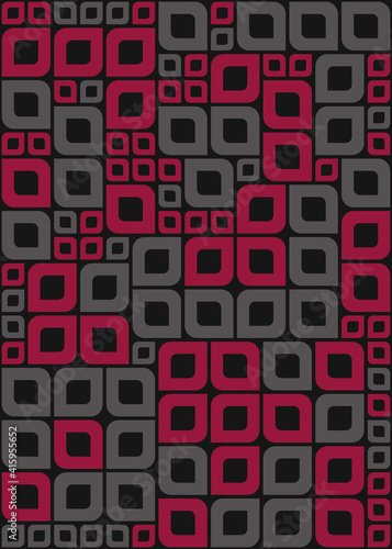 Abstract Geometric Pattern generative computational art illustration