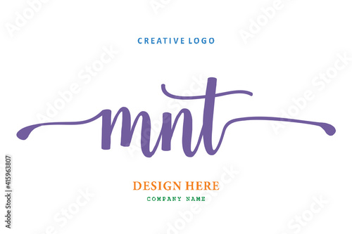 MNT lettering logo is simple, easy to understand and authoritative