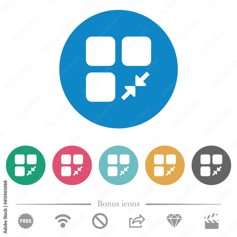 Reduce component flat round icons Reduce component flat round icons
