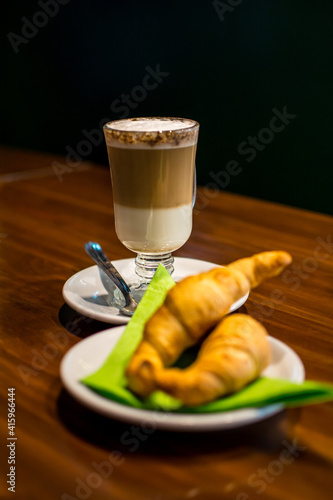 coffee and croissant