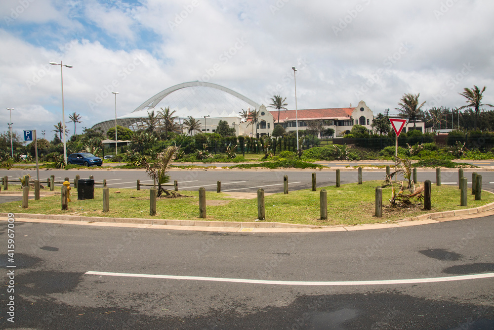 Naklejka premium View of Moses Mabhida Stadium and Durban Country Club